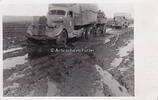 Drittes Reich / Krim Fotokarte / LKW / Mehrere Lastkraftwagen / Vormarsch / Russische Straßen -