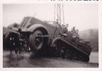 Drittes Reich Foto / Wehrmacht / Halbkettenfahrzeug im Einsatz -