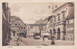 Lünen / Lippe / Westfalen Ansichtskarte / Postkarte / Rathaus / Straßenbahn -