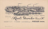  um 1895 Melle Ansichtskarte / Postkarte / Werbekarte / Reklamekarte / Rud. Starcke G.m.b.H. 1-2