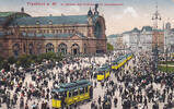 Frankfurt am Main Ansichtskarte / Postkarte / Im Zeichen des Verkehrs / Am Hauptbahnhof -