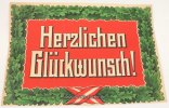 Deutsches Reich O.J. Patriotisches Schild,Herzlichen Glückwunsch!(46,8 x 32,7cm)Papier 3