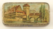 Deutsches Reich,Nürnberg O.J. Grammophon Nadeldose,Werbedose/Musik-Haus NORIS 3