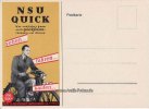 Neckarsulm(7107) O.J. Reklamekarte/NSU QUICK/NSU D-Rad Vereinigte Fahrzeugwerke A.G. Neckarsulm 2