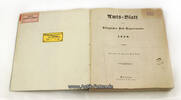  1850 Deutsches Reich Amts-Blatt des königlichen Post Departements 1850 2-3