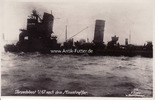 Deutsches Reich O.J. Ansichtskarte/Torpedoboot U.67 nach dem Minentreffer 1-2