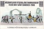 Barmen Festpostkarte/Historischer Festzug zur Jahrhundertfeier der Stadt Barmen 1908 -