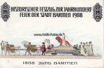 Barmen Festpostkarte/Historischer Festzug zur Jahrhundertfeier der Stadt Barmen 1908 -