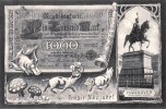 1907 Ansichtskarte/Geldschein/Prosit Neujahr!/Hannover. Ernst August-Denkmal. 2