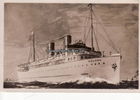 Deutsches Reich Ansichtskarte / Norddeutscher Lloyd, Bremen/D. <i>Roland</i> -