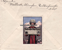 Deutsches Reich Brief mit Reklamemarke / Norddeutscher Lloyd, Bremen/Kaukasus: Fahrten -