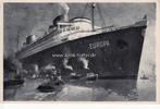 Deutsches Reich Ansichtskarte / Norddeutscher Lloyd, Bremen/D. <i> Europa< / i> / Vierschrauben-Turbinen-. . . -