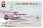 Belgien Ganzsachenkarte / Oostende-Dover / Etatbelge-Belgische Staat -