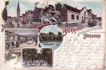 Lüneburg Litho/Gruss aus Biermann\ s Gesellschaftshaus Lüneburg/(früher Clausens Garten.)  1901 2-3
