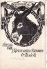 Deutsches Reich 1908 Künstlerkarte von A. Schaefer/Gruss vom Abiturienten-Kommers/O-R.a.d.L. 3