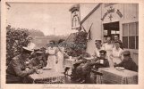 Deutsches Reich Ansichtskarte/Postkarte/Bahnhofs-Mission/Frühstückspause auf der Durchreise -