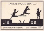 Konstanz Ansichtskarte/Postkarte/<i>Tantae molis erat...</i>/UII OII/Gymnasium Konstanz-... -
