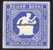 Ulm a/D. O.J. Reklamemarke/Idealmittel zu Kaiser-Borax Haut- u. Körperpflege/Heinr. Mack, Ulm 2