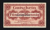 Hannover 50 Pfg. 1917 Handelskammer 1-2