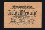 Nimptsch/Schlesien Stadt 10 Pfg. 1919 2