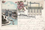 Henrichenburg / Castrop - Rauxel / Westfalen 1897 Ansichtskarte Postkarte / Litho / Gruss vom Schiffshebewerk am Dortmund-.. 2-3