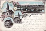 Schwerte a. d. Ruhr  Litho/Gruss aus Schwerte A.D. Ruhr./Evangel. Kirche./Altes Rathhaus./Kathol...  O.J. 2-3