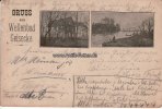 Geisecke/Schwerte Ansichtskarte/Postkarte/Vorläufer/Gruss aus Wellenbad Geisecke.  1895 2-3