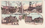 Marxloh/Duisburg/Hamborn 1908 Ansichtskarte/Postkarte/Gruss aus Marxloh/Zeche Schacht III/Neues Central-Büro.. 2-3