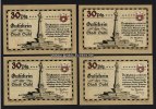 4 x 30 Pf 1922 Stadt Suhl/Rüstkammer Europas/komplett 1