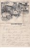 Hagenau i/E. Brief/Litho/Gruss vom Schiessplatz bei Hagenau i/E./Wache & Post./Baracken./... -