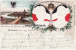 Dortmund Präge-Litho/Einweihung des Dortmund-Ems-Canal./Dortmund den 11. Aug. 1899./Ein.. -