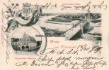 Dortmund Ansichtskarte/Postkarte/Gruss aus Dortmund/Dortmunder Rathaus./Dortmunder Hafen.  1899 2