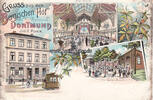 Dortmund Litho/Gruss aus dem Bergischen Hof Dortmund/Inh: E. Poock./Saal-Ansicht/... -