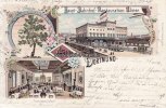 Dortmund Litho/Gruss aus Dortmund./Haupt-Bahnhof-Restauration: Ulmer./Vehmlinde./... -