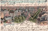 Dortmund Litho/Gruss aus Dortmund./Südwall m. Gymnasium.  1900 2-3
