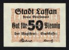 Lassan/Pommern 50 Pf 1920 Stadt 1