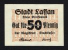 Lassan/Pommern 50 Pf 1920 Stadt 1