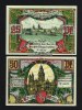 Mainz 25 Pf, 50 Pf 1921 Stadt 1-2