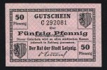 Leipzig 50 Pf 1919 Stadt 1