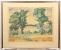 Laacher See/Maria Laach/Koblenz Aquarell/Robert Gerstenkorn/Bäume am Laacher See -