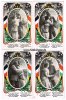 Deutsches Reich 1916 4 Ansichtskarten/Postkarten/Serie 2-3