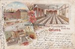 Solingen/Ohligs Litho/Gruss aus Ohligs/H tel Krautstein ältestes Haus./Restaurant/Grosser Saal.  1904 3