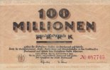 Dortmund/Westfalen 100 Million Mark 24.9.1923 Magistrat der Stadt 3