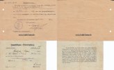 Deutsches Reich/Düsseldorf/Gerresheim Bescheinigung-Kirchaustritt, Impfschein, Anmeldebescheinigung v. Johann Kledzik -