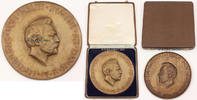 Bundesrepublik Deutschland um 1956 Einseitige Bronzegussmedaille im Etui / Werner von Siemens 2