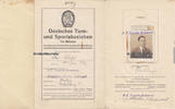Deutsches Reich / Hamburg Urkundenheft / Deutsches Turn- und Sportabzeichen für Männer / R.-C. Favorite-.. -