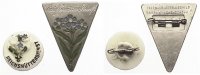 Drittes Reich O.J. 2 Abzeichen Reichsmütterdienst/Vergißmeinicht-Sträußchen 2-3