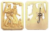 Drittes Reich/Pommern u.Düsseldorf 1941-1942 WHW Kunststoffabzeichen/Das deutsche Volkslied/Pommern und Düsseldorf 2