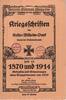Deutsches Reich um 1914 Unterm Eisernen Kreuz 1914/Kriegsschriften des Kaiser-Wilhelm-Dank/Heft 13 2-3