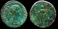ROM FAUSTINA II - HILARITAS Sesterz 161-175 f.vz